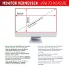Filtro de privacidad de 2 vías extraíble Displex PRIVACY SAFE para iMac 24