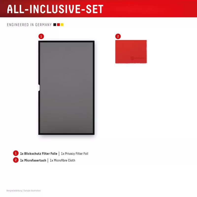 Filtro de privacidad de 2 vías extraíble Displex PRIVACY SAFE para iMac 24