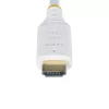 StarTech.com HDMI2-CABLE-4K60-6FW cable HDMI 2.0 High Speed Premium certificado de 1,8 m (6 pies), 4K 60 Hz/1440p 144 Hz, HDR10/HDCP 2.2/ARC, cubierta TPE, blanco