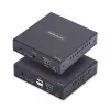 Extensor KVM HDMI StarTech.com sobre red IP, 4K 60Hz, sin controladores, HDMI y USB sobre Ethernet/CAT6, AVoIP, kit de transmisor y receptor, incluye kits de montaje