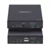 Extensor KVM HDMI StarTech.com sobre red IP, 4K 60Hz, sin controladores, HDMI y USB sobre Ethernet/CAT6, AVoIP, kit de transmisor y receptor, incluye kits de montaje