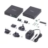 Extensor KVM HDMI StarTech.com sobre red IP, 4K 60Hz, sin controladores, HDMI y USB sobre Ethernet/CAT6, AVoIP, kit de transmisor y receptor, incluye kits de montaje