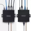 Extensor KVM HDMI StarTech.com sobre red IP, 4K 60Hz, sin controladores, HDMI y USB sobre Ethernet/CAT6, AVoIP, kit de transmisor y receptor, incluye kits de montaje