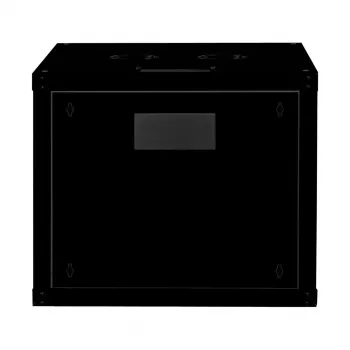 Caja de pared ROLINE de 19 pulgadas Pro 9HE, 600x600 ancho x fondo, negra, cerradura con llave, IP20