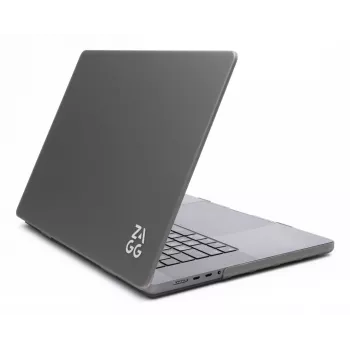 Funda rígida Zagg para MacBook Pro 13 M2/M1 (20) – acabado Smoke, carcasa protectora