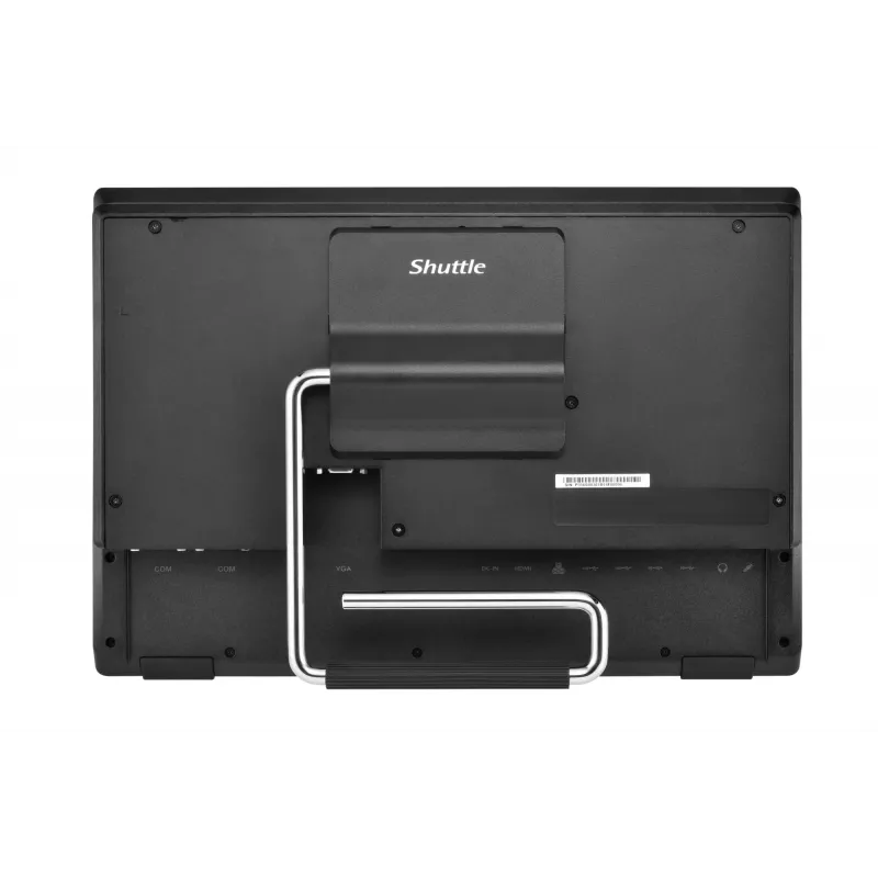 Shuttle P55U barebone todo en uno, pantalla táctil de 15,6 pulgadas, Celeron 7305, WLAN, HDMI, 2x COM, 90 W, negro