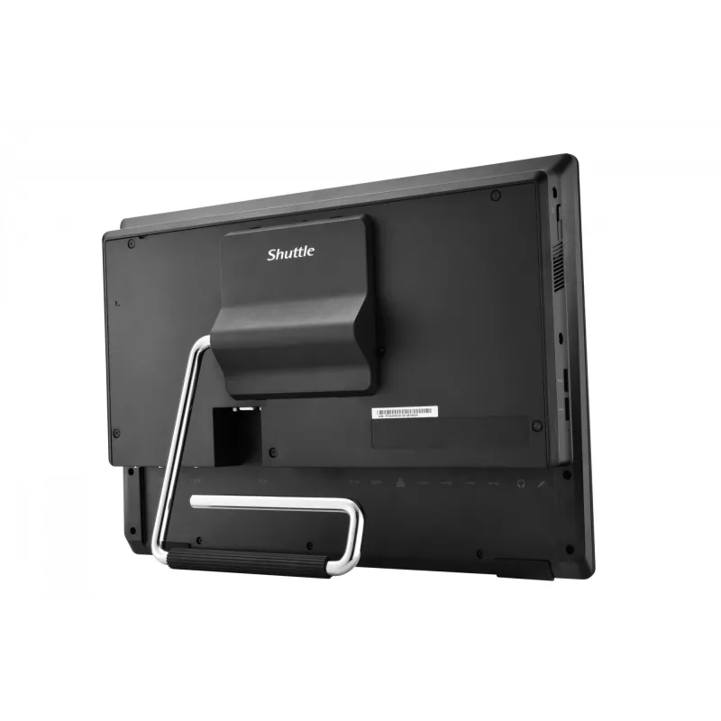 Shuttle P55U barebone todo en uno, pantalla táctil de 15,6 pulgadas, Celeron 7305, WLAN, HDMI, 2x COM, 90 W, negro