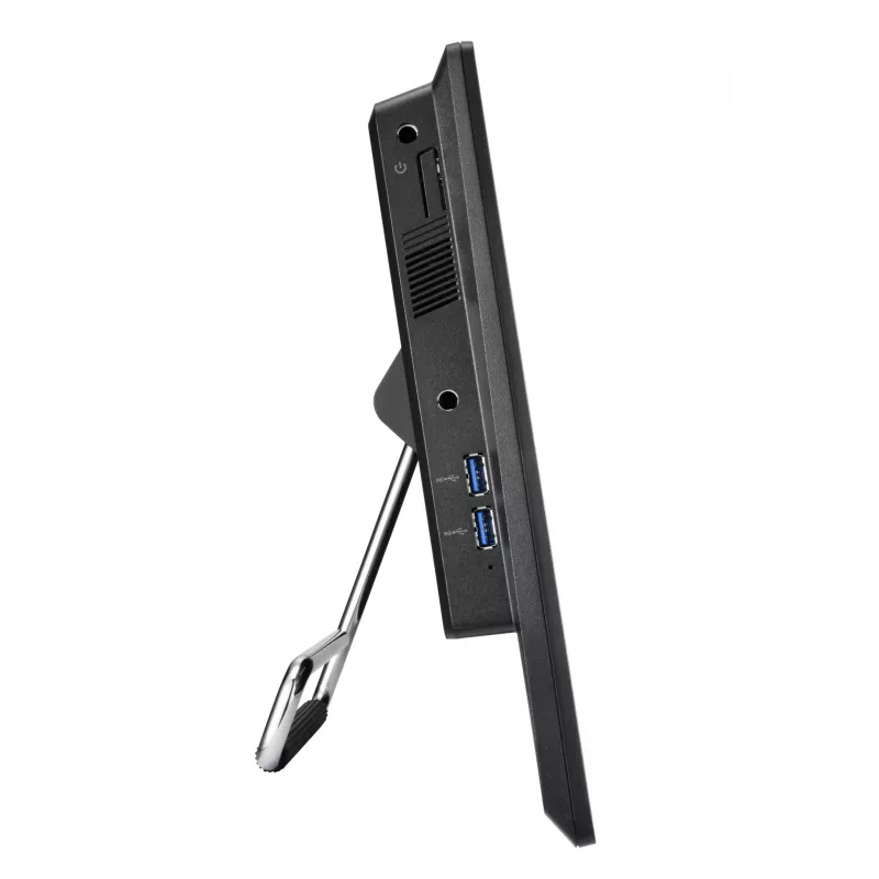 Shuttle P55U barebone todo en uno, pantalla táctil de 15,6 pulgadas, Celeron 7305, WLAN, HDMI, 2x COM, 90 W, negro