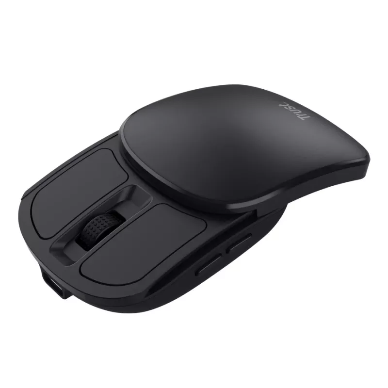 Ratón TRUST Travel ambidiestro RF Wireless 2400 DPI, 6 botones, negro