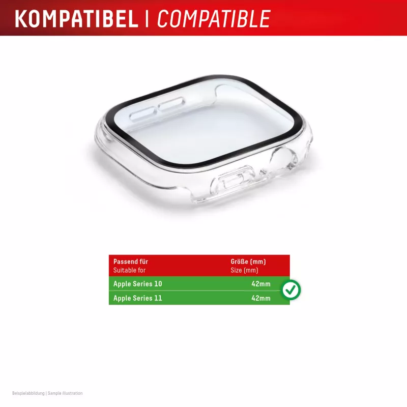 Protector de cuerpo completo e.v.i. DISPLEX Apple Series 10 42mm Transparente — lámina protectora de superficie completa para Apple Watch Series 10 42mm