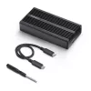 Caja para SSD NVMe M.2 USB4 de StarTech.com, 40 Gbit/s, caja externa USB-C/Thunderbolt para SSD NVMe, carcasa con disipador de aluminio, B+M/M-Key
