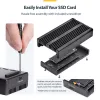Caja para SSD NVMe M.2 USB4 de StarTech.com, 40 Gbit/s, caja externa USB-C/Thunderbolt para SSD NVMe, carcasa con disipador de aluminio, B+M/M-Key