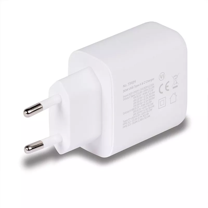 Cargador móvil Lindy 73424 universal Blanco AC carga rápida para interiores
