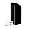 Cargador PanzerGlass empower™ by ® Turbo 35W con USB-C + USB-A | Enchufe UK | Blanco plateado