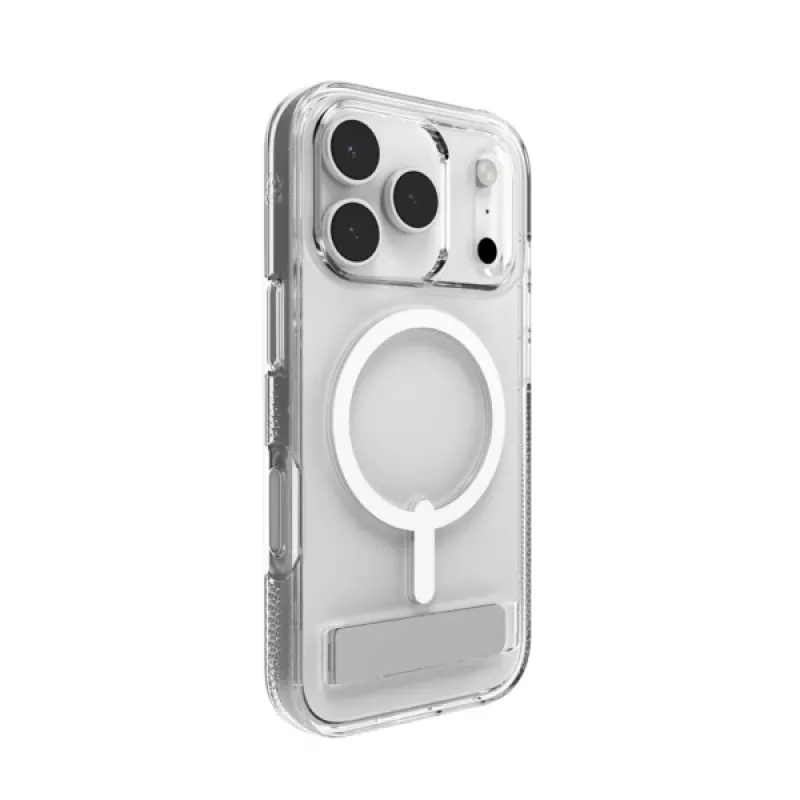 Funda ZAGG Crystal Palace Snap Kickstand para Apple iPhone 17 Pro transparente