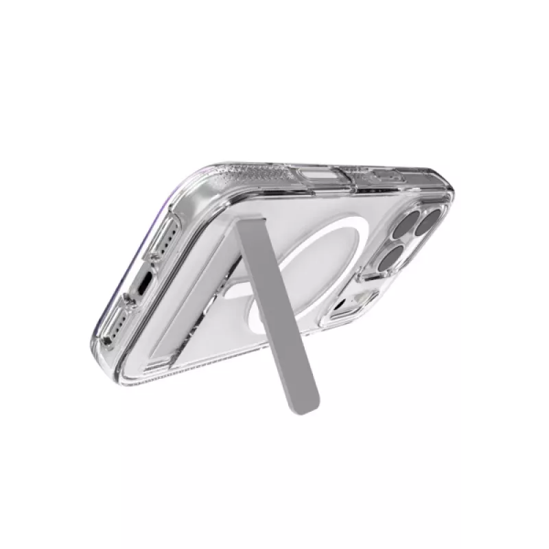 Funda ZAGG Crystal Palace Snap Kickstand para Apple iPhone 17 Pro transparente