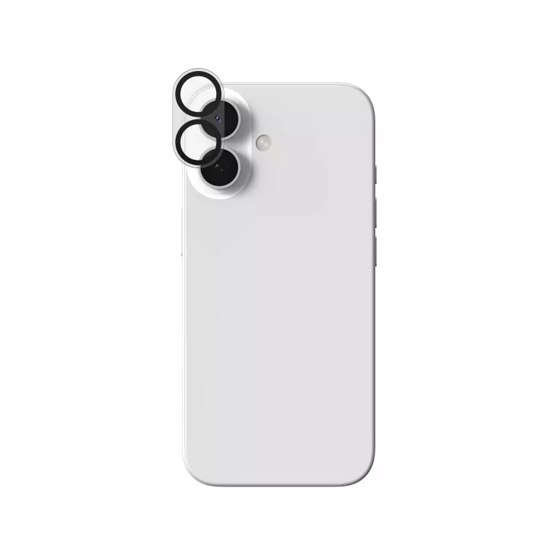 ZAGG InvisibleShield Glass Elite protector de objetivo de cámara para Apple iPhone 16/16 Plus, negro