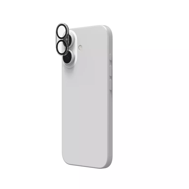 ZAGG InvisibleShield Glass Elite protector de objetivo de cámara para Apple iPhone 16/16 Plus, negro