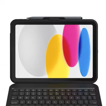 ZAGG Tough Keys-Apple-iPad 10th Gen/A16-negro-alemán (B2B Brown Box)