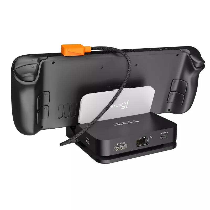 j5create JCD624-N Omni Side Dock base de conexión para Nintendo Switch 2 y Steam Deck
