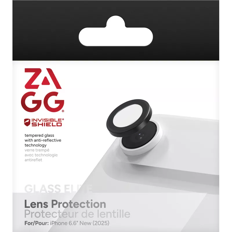 ZAGG InvisibleShield Premium Glass CameraRing 200118679 protector de lente de cámara para Apple iPhone Air, negro