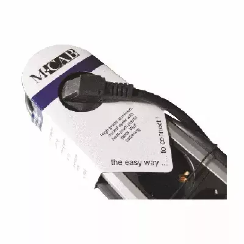 Alargador de corriente M-Cab POW0001 2m 6 tomas de CA para interiores negro plateado