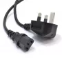 Cable de alimentación Origin Storage C13 (Kettle) a UK, 1,8 m, conector macho tipo G, conector hembra C13