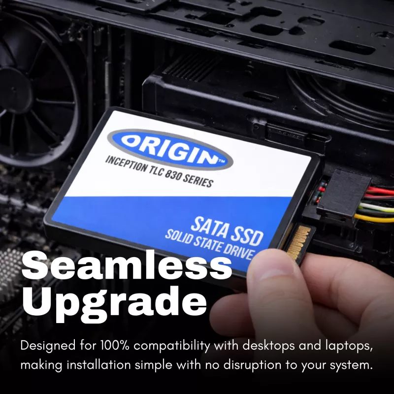 Origin Storage OTLC5123DSATA/2.5 Inception TLC830 Series SSD, 512 GB, 2,5 pulgadas, SATA III 6 Gbit/s, 3D TLC, 7 mm