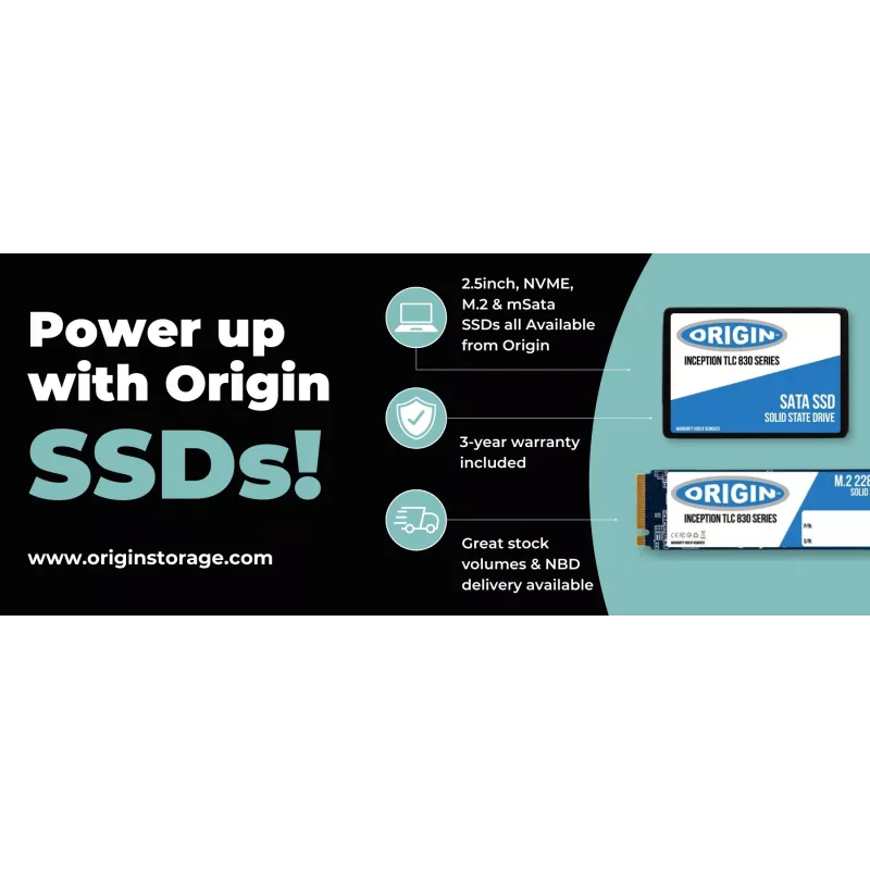 Origin Storage OTLC5123DSATA/2.5 Inception TLC830 Series SSD, 512 GB, 2,5 pulgadas, SATA III 6 Gbit/s, 3D TLC, 7 mm