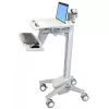 Carro multimedia Ergotron StyleView EMR Laptop Cart SV40 aluminio gris blanco