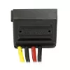 Adaptador de cable de alimentación StarTech.com de 15 cm de 4 pines LP4 a SATA, Molex (4 pines), SATA 15 pines, 0,152 m, conector macho, recto, recto