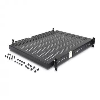 Bandeja deslizante para rack de servidor StarTech.com 2U - Profundidad de montaje ajustable de 20 a 30 pulgadas - Ventilada - 50 lb - Bandeja universal para rack de 19