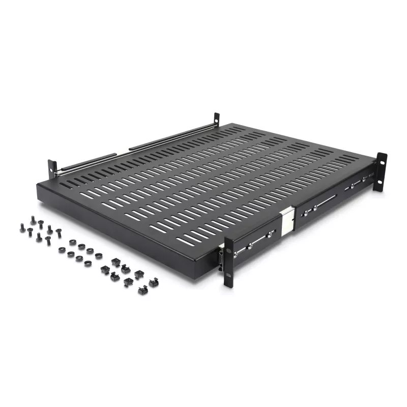 Bandeja deslizante para rack de servidor StarTech.com 2U - Profundidad de montaje ajustable de 20 a 30 pulgadas - Ventilada - 50 lb - Bandeja universal para rack de 19