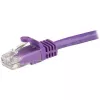 StarTech.com Cable Ethernet CAT6 de 15m - Morado Cable Ethernet Gigabit CAT 6 -250MHz 100W PoE RJ45 UTP cable de red/latiguillo snagless con protección contra tirones, probado individualmente