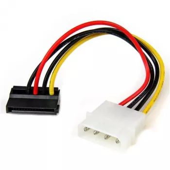 Adaptador de cable de alimentación StarTech.com de 6 in de 4 pines LP4 a SATA en ángulo izquierdo