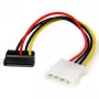 Adaptador de cable de alimentación StarTech.com de 6 in de 4 pines LP4 a SATA en ángulo izquierdo