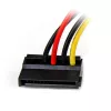 Adaptador de cable de alimentación StarTech.com de 6 in de 4 pines LP4 a SATA en ángulo izquierdo
