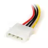 Adaptador de cable de alimentación StarTech.com de 6 in de 4 pines LP4 a SATA en ángulo izquierdo