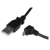 Cable Micro-USB StarTech.com de 2 m - A a Micro-B en ángulo, 2 m, USB A, Micro-USB B, USB 2.0, 0,48 Gbit/s, Negro