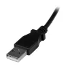Cable Micro-USB StarTech.com de 2 m - A a Micro-B en ángulo, 2 m, USB A, Micro-USB B, USB 2.0, 0,48 Gbit/s, Negro