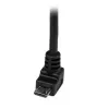 Cable Micro-USB StarTech.com de 2 m - A a Micro-B en ángulo, 2 m, USB A, Micro-USB B, USB 2.0, 0,48 Gbit/s, Negro
