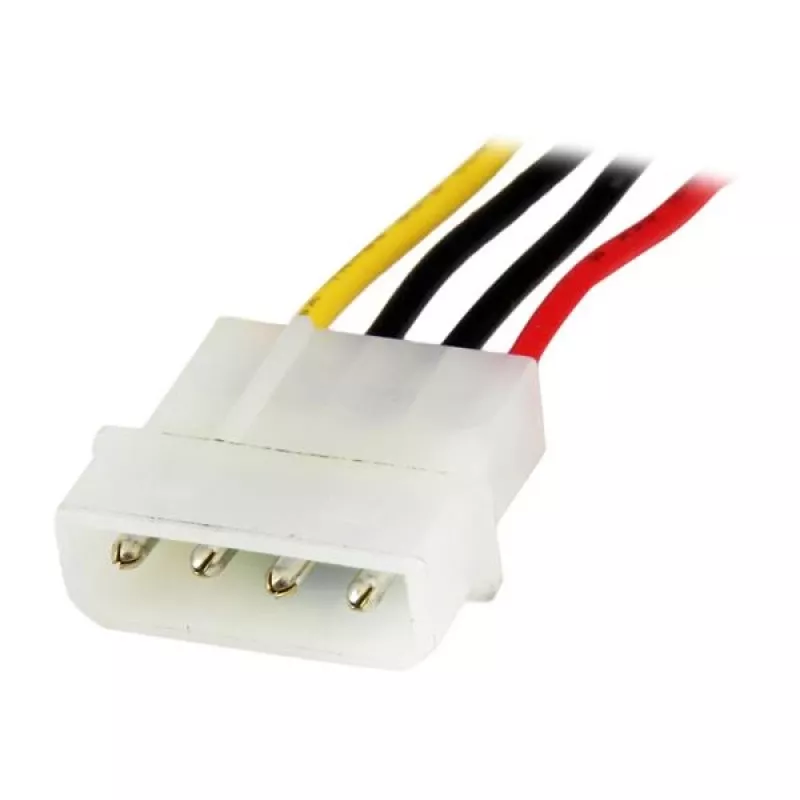 Cable de extensión de alimentación LP4 StarTech.com de 12 in - M/H, Molex (4 pines), Molex (4 pines), 0,304 m, conector macho, conector hembra, recto
