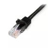 Cable de parcheado Cat5e StarTech.com con conectores RJ45 sin enganches – 3 m, Negro