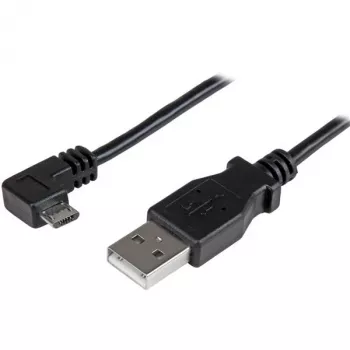Cable de carga y sincronización Micro-USB StarTech.com M/M - Micro-USB en ángulo - 30/24 AWG - 1 m (3 ft)