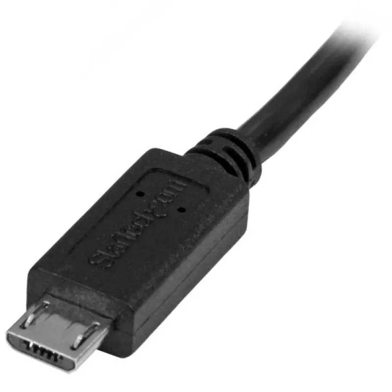 StarTech.com USBUBEXT50CM cable alargador Micro-USB M/H, 0,5 m (20 pulgadas), Micro-USB B, USB 2.0, negro