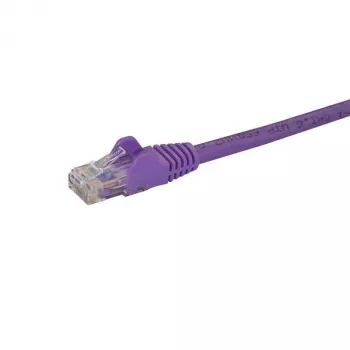 Cable Ethernet CAT6 StarTech.com de 3 m – Cable Gigabit Ethernet CAT 6 morado – 250 MHz 100 W PoE RJ45 UTP cable de red/parcheado, protección sin enganches con alivio de tensión, probado individualmente