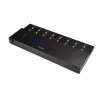 StarTech.com Duplicador y borrador autónomo de memorias USB 1 a 15, copiadora múltiple de unidades flash USB, copia de sistema, archivos y unidad completa a 1,5 GB/min, borrado simple y de 3 pasadas, pantalla LCD – TAA