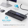 StarTech.com Duplicador y borrador autónomo de memorias USB 1 a 15, copiadora múltiple de unidades flash USB, copia de sistema, archivos y unidad completa a 1,5 GB/min, borrado simple y de 3 pasadas, pantalla LCD – TAA