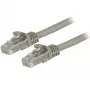 StarTech.com N6PATC150CMGR cable de conexión Ethernet CAT6, 1,5 m, UTP, RJ45 antienganche, 24AWG, 100W PoE, gris