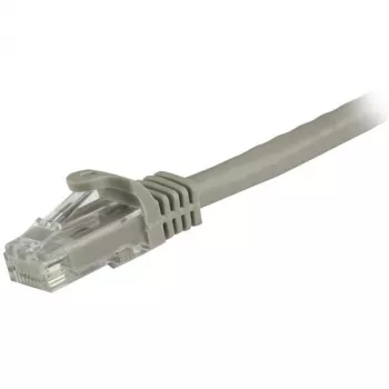Cable Ethernet CAT6 StarTech.com de 1,5 m – Gris Cable Gigabit Ethernet CAT 6 – 250 MHz 100 W PoE RJ45 UTP cable de red/parcheado sin enganches con alivio de tensión probado individualmente